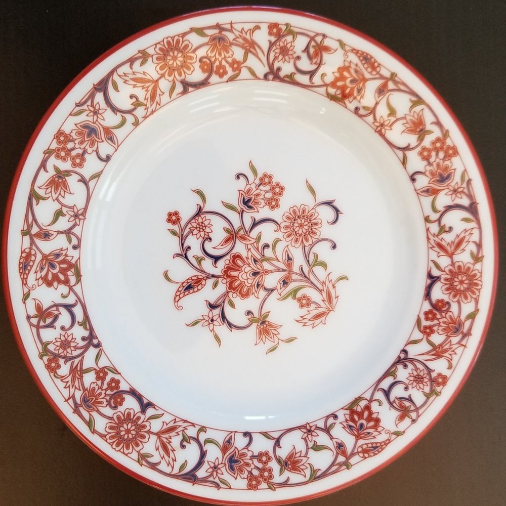 Noritake Firedance Beautiful 1 Dinner Plate & 1 Bread Plate
